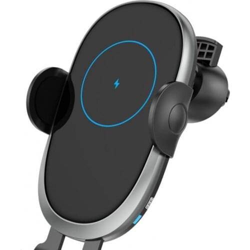 45% Hot Sales!!! C6 Wireless Car Charger Mirror Design High Efficiency ABS Auto-Clamping Wireless Car Charger for Car