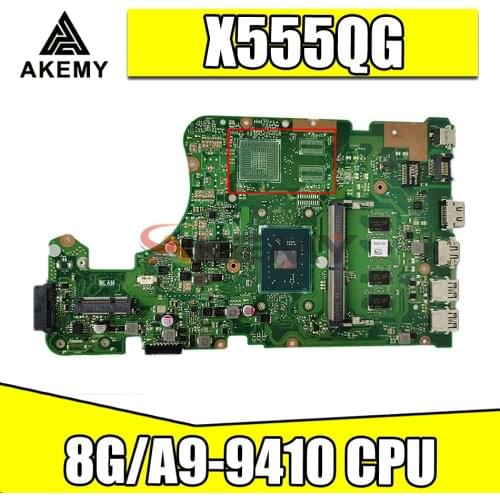 90NB0D20-R00030 For Asus X555QG X555Q X555B X555BP K555B A555B X555QA X555BA Mainboard Motherboard 8G/A9-9410