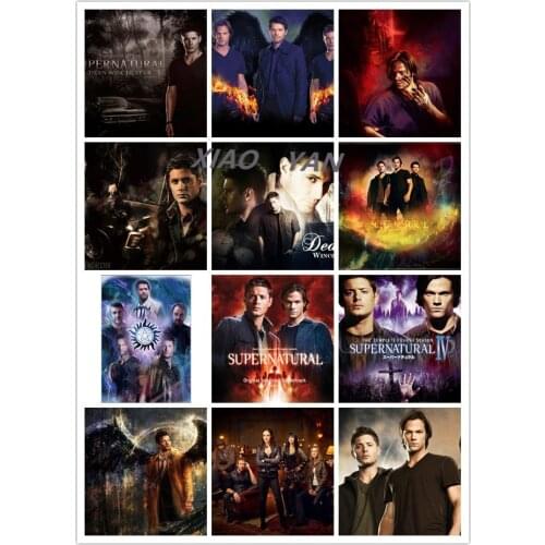 Diamond Painting Supernatural TV Series Full Diamond Embroidered Cross Stitch Kits Diamond Mosaic Home Decoration