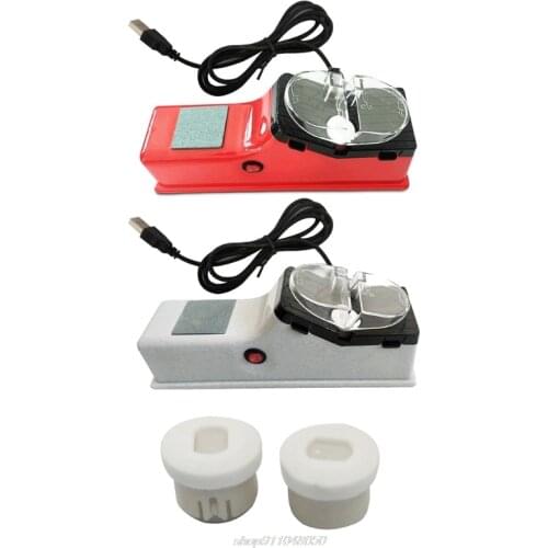 Automatic Electric Knife Sharpener Kitchen Professional USB Rotary Stone Sharpener Easy Fast Knife Scissor JY05 21 Dropship