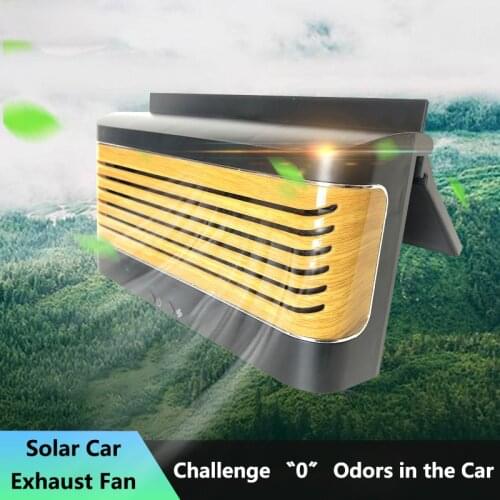 Car Exhaust Fan Solar Powered Car Ventilator Cooling Fan Ventilation Fans Car Radiator Eliminate Clean Air Environment