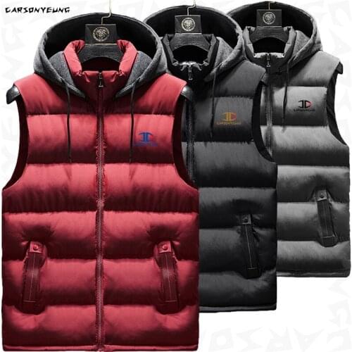 CARSONYEUNG Hooded Vests For Men