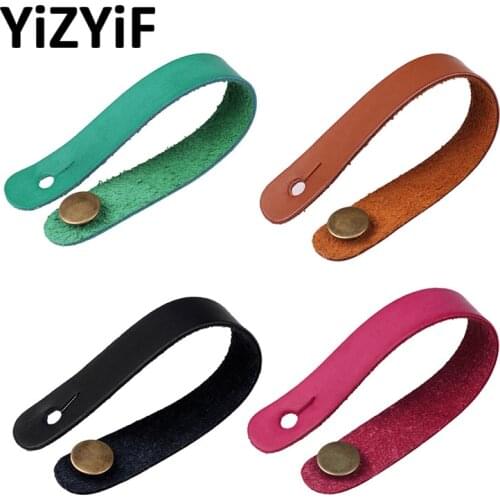 Guitar Strap Button Holder Durable Microfiber Synthetic Leather Strap Hook Button Accessory For Acoustic Folk Classic Guitar