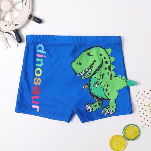 6-15T Kids Student Swim Trunks Beach Short Cute Cartoon Print Swimsuit Boys Children Swimwear Swimming Clothing
