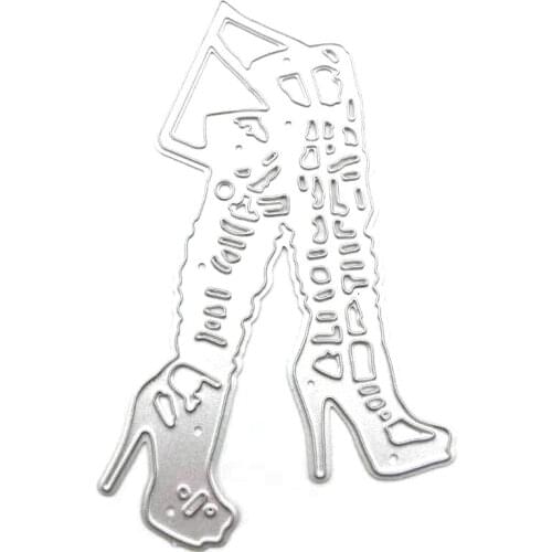 E7CB 1 Pack Boots Metal Cutting Die Creative DIY Scrapbooking Album Embellishments