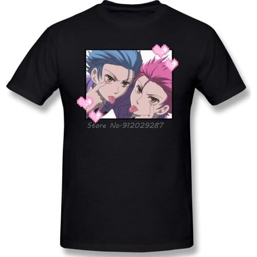 Top Quality Clothing Anime Ouran High School Host Club Campus Love T-Shirt Colourful Twins Fashion Short Sleeve For Men Shirt