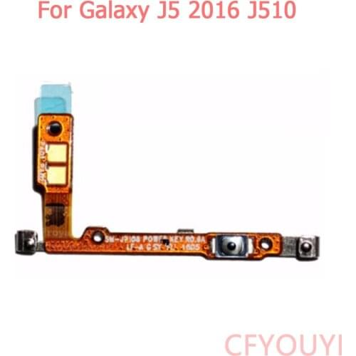 Power On Off Switch Button Flex Cable Repair Parts For Samsung Galaxy J5 2016 J510
