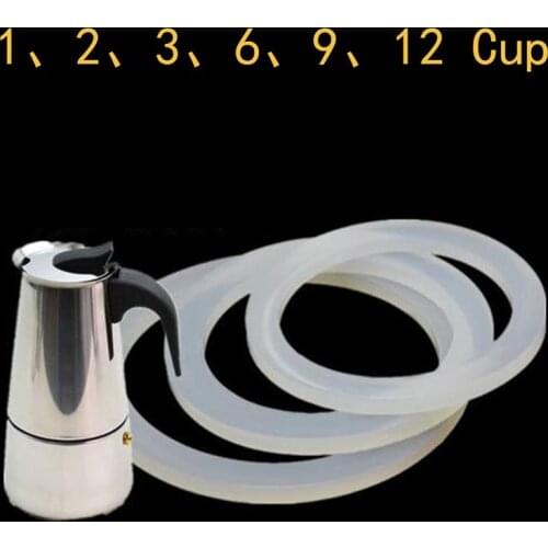 2 Pc Silicone Seal Ring Flexible Washer Gasket Ring Kitchen Coffee Parts Makers Accessories NEW