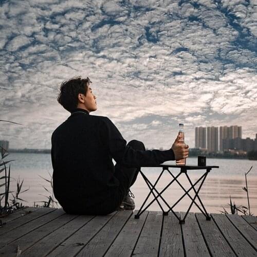 Aluminum Alloy Lightweight Folding Camping Table Camping Picnic Small Outdoor Table for Outdoors Equipment J2Y