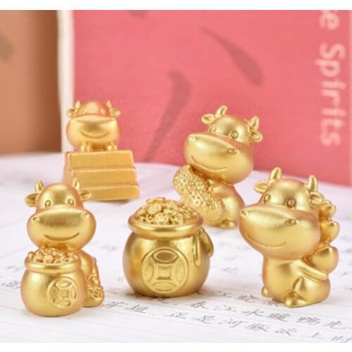 ZOCDOU1 Piece Zodiac Taurus Small Statue Little Figurine Crafts Figure Ornament Miniatures