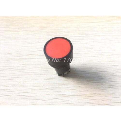 21mm Thread Mounted SPDT 3P Momentary Red Pushbutton Switch 600VAC 10A XB2-EA145