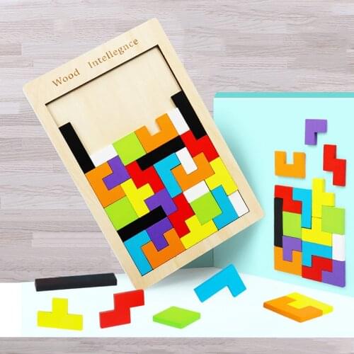 Montessori Educational Wooden Toys for Children Early Learning Exercise Kids Intelligence 3D Puzzle Games Math Toys