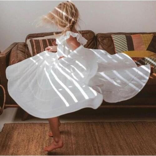 New 2021 Spring Casual Baby Kids Girl A-line Princess Dresses For Girls Dresses Summer Kids Girl Dress Sleeveless Dress