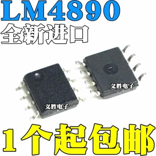 New and original LM4890 LM4890M LM4890MX SOP8 New audio power amplifier IC Audio IC chip, 1 w power voice general power amplifie