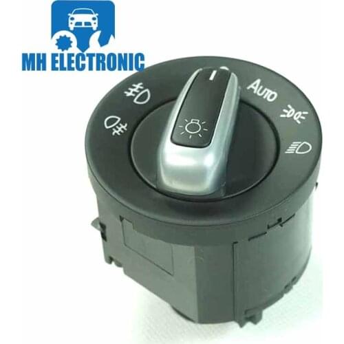 MH Electronic Chrome Fog lamp Headlight Switch 3C8 941 431C For Volkswagen VW Golf & jetta MK Tiguan Caddy Sharan Passat Polo