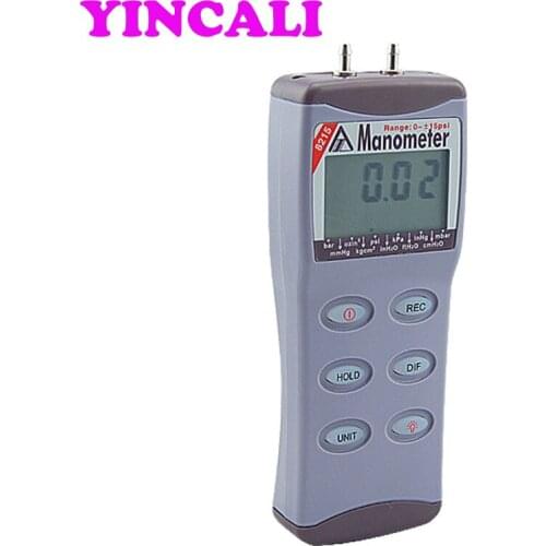 Portable Pressure Gauge Tester AZ8215 Precision Electronic Differential Vacuum Meter Digital Manometer with 11 Measuring Units