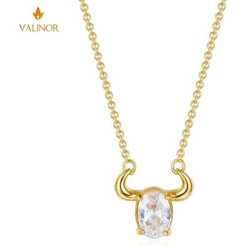Bull Head Simple All-match Fashion Pendant Necklace 925 Sterling Silver HM064