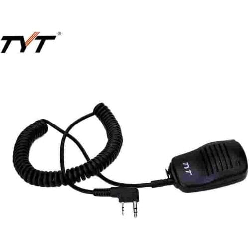 TYT 2 Pin PTT Remote Shoulder Speaker Mic Microphone for TYT TH-F8 TH-UV8000D/E Walkie Talkie Baofeng UV-5R 888S Two Way Radio
