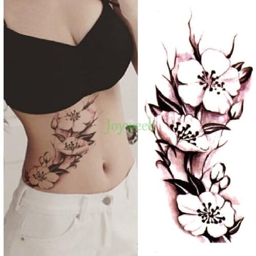 27 designs Waterproof Temporary Tattoo Sticker China ink flower rose peony tatto stickers flash tatoo fake tattoos for women