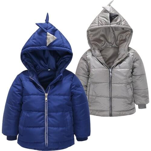 Boys Winter Coat Padded Jacket Outerwear For 2-6T Fashion Hooded Thick Warm Children Parkas Overcoat High Quality 2017 New