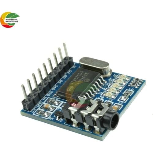 Ziqqucu MT8870 DTMF Audio Voice Decoder Telephone Phone Speech Decoding Voice Board Module LED Indicators With Pins