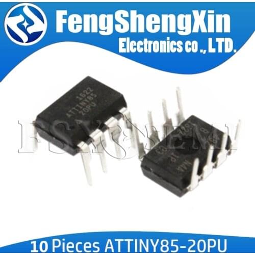 10pcs New ATTINY85-20PU DIP-8 TTINY85 DIP8 85-20PU ATTINY85-20 DIP