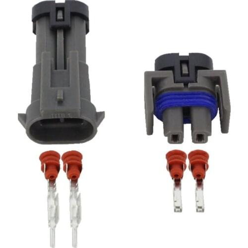 5 Sets 2 pin jacket vehicle connector with terminal Automotive Connectors DJ70217-1.5-11/21 2P
