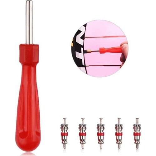 5Pcs Automobile Tire Valve Cores Remover Removal Tools For Car Motorcycle Scooter Motor Bike Valve Stem Core Repair Tool
