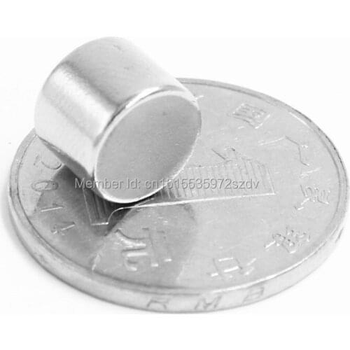 500pcs Strong Round Dia 10mm x 8mm N35 Rare Earth Neodymium Magnet Art Craft Fridge