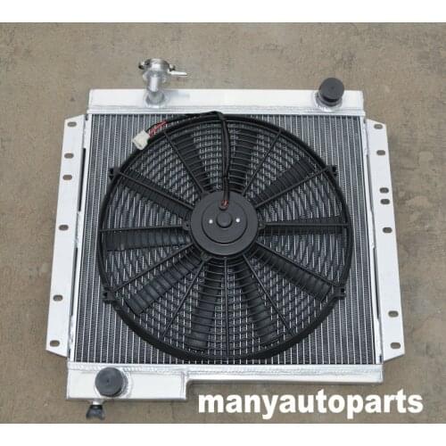 62mm 3 ROW FOR TOYOTA LAND CRUISER BJ40 BJ42 ALUMINUM RADIATOR + 16 INCH FAN
