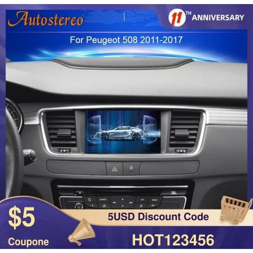 Android 10.0 Car DVD Player GPS Navigation For PEUGEOT 508 2010-2017 Head Unit Auto Stereo Multimedia Satnav Tape Recorder IPS