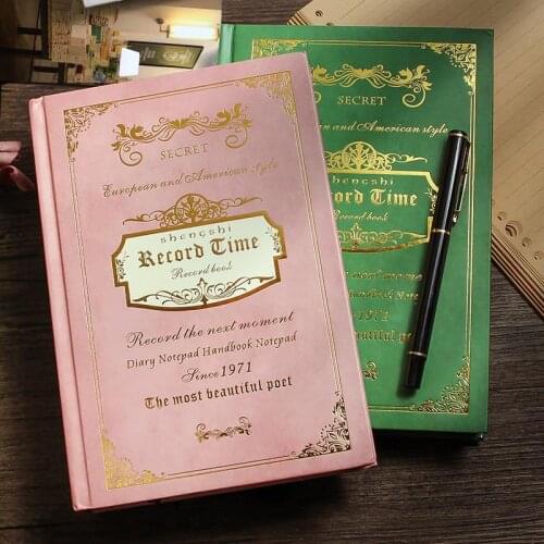 European style retro notebook student gift notebook magic book diary literary reading excerpt