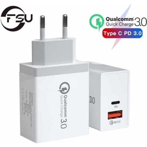 Fast USB Charger 36W Quick Charge 4.0 3.0 Type C PD Fast Charging for iPhone 12 Xiaomi USB Charger with QC 3.0 4.0 Phone Charger