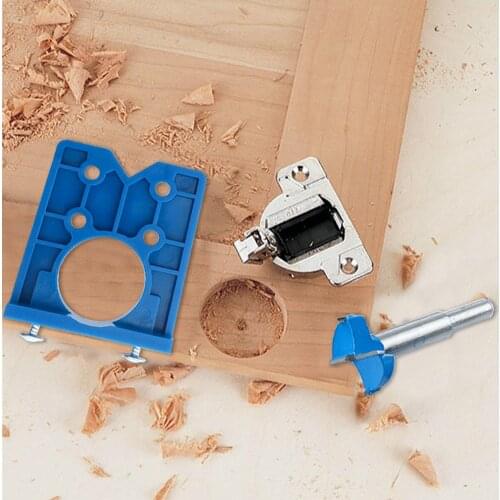 Woodworking Door Cupboard Hole Locator Door Hinge Positioning Template Accurate Hinge Drilling Opening Guide Hinge Drill
