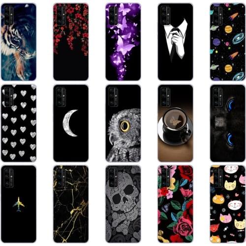 For HONOR 30 Premium Case BMH-AN10 Soft Silicon TPU Back For Huawei Honor 30 Pro + Cover Honor30 Pro Plus EBG-AN10 Bag Tiger Cat