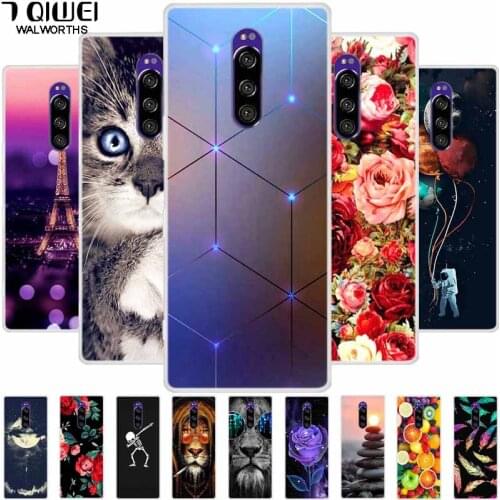 For Sony Xperia 1 Case Phone Cover Soft Silicone Back Cases for Sony Xperia 1 SO-03L Case TPU Bumper ON for Xperia1 Slim Fundas