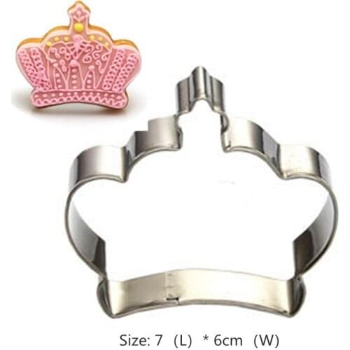 Hot Crown Diamond Cookie Tools Cake Stencil Kitchen Cupcake Decoration Template Mold Cookie Coffee Stencil Mold Baking Fondant