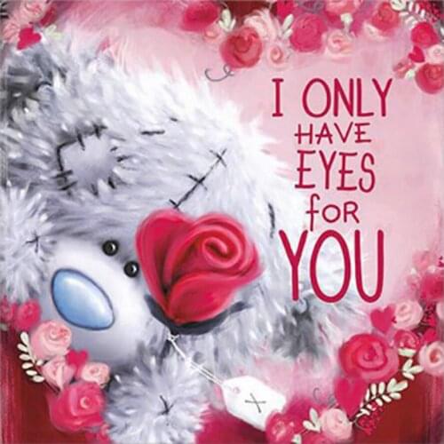 Red Rose Plush Bear Diamond Painting Round Full Drill Cartoon Nouveaute DIY Mosaic Embroidery 5D Cross Stitch Home Decor Gifts