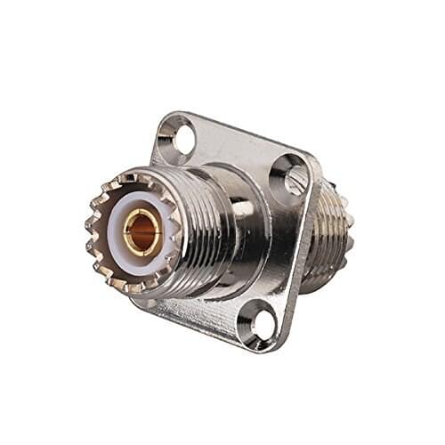 Copper UHF SO-239 Female Jack to UHF SO-239 Female Jack RF Coax ADAPTER
