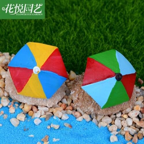 Fashion 3 Color Beach Sun Mini Umbrella Miniature PVC Landscape Decoration Modern Doll Accessories