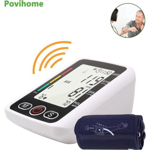Upper Arm BP Monitor LED Digital Blood Pressure Monitor With voice function Intelligent Sphygmomanometers Home Medical Equipment