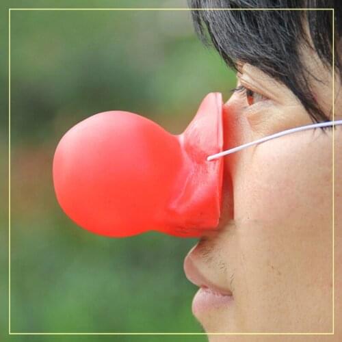 Soft rubber clown nose magic tricks Cute Clown Nose Red Sponge Nose Sponge Ball Red Clown Magic Nose for Halloween Accessories