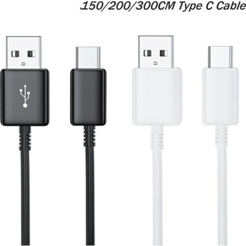 Original 150cm 200cm 300cm USB 3.1 TYPE-C Fast Charging Data Cable For Samsung Galaxy A11 A31 A41 A51 A71 A32 A52 A72 Note 8 10