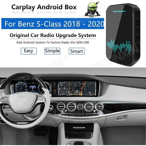 Upgrade Radio Carplay Android Auto Audio For Mercedes Benz S-Klasse 2018-20 Apple Wireless AI Box Car Multimedia Player GPS Navi