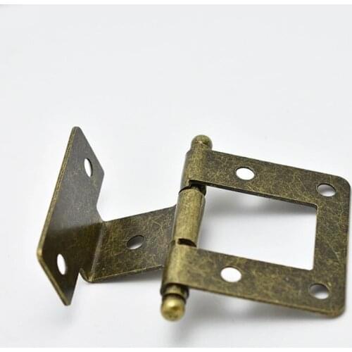Antique 2 inch cabinet door hinge Small Furniture Hinges retro European book Fittings for cupboard Decor fittings hardware parts