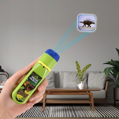 Portable Animal Projector Flashlight Toy Night Photo Projection Flashlights Light Bedtime Learning Picture Projector Toys Gifts