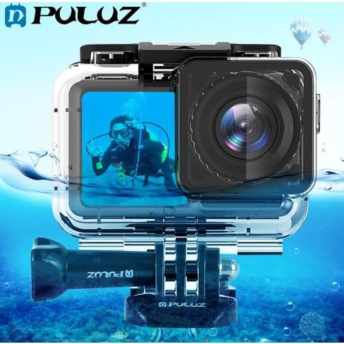 PULUZ 45m Underwater Waterproof Housing Diving Case for DJI Osmo Acition, with Buckle Basic Mount & Screw