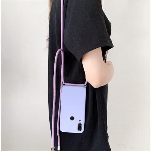 Silicone Lanyard Strap Necklace Case For Samsung Galaxy A51 A71 A21S A31 A30S A50 A10 A20S A30 A40 A70 S21 S20 S10 S9 Plus Cover