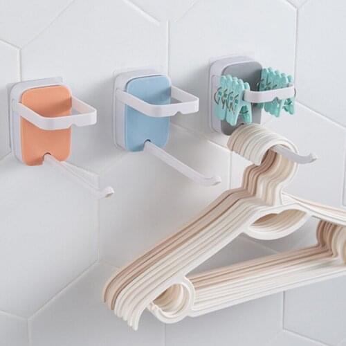 Foldable Clothes Hanger Storage Rack U-shaped Double Row Clothespin Finishing Racks Home Storage Racks Household Products
