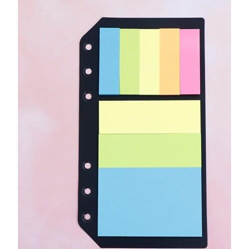 A5/A6/B5 Sticky Notes Planner Schedule 6 Holes Binder Dairy Memo Divider Sticker Notebook Gifts Refill Organiser Sticker